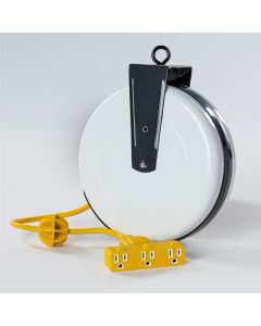 GEN2630-3000 image(0) - SafTlite by General Manufacturing Commercial Power Supply Reel Triple Outlet 30 Foot 16/3 SJT 10 Amp