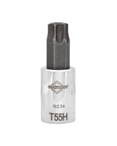 MAY16234 image(0) - Mayhew Mayhew T55H Tamper Torx&reg; Short Insert Socket Bit, 3/8-Inch Drive