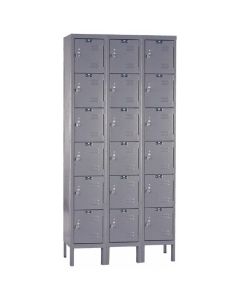 Msc Industrial Supply LOCKERS 18 OPENINGS GRAY