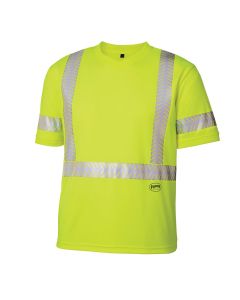 Pioneer Birdseye Safety Cool Pass T-Shirt - Color: Hi-Viz Yellow/Green - Size: L