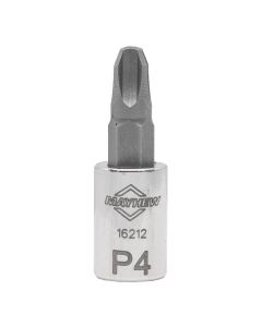 MAY16212 image(1) - Mayhew Mayhew No. 4 Phillips&reg; Short Insert Socket Bit, 1/4-Inch Drive