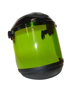 Sellstrom Face Shield - 312 Series - 8" x 15" x 0.60" Window - ArcFlash - Universal Hard Hat Adapter Headgear - Dual Crown