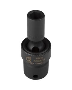 SUNEX SOCKET IMPACT FLEX 6MM 1/4IN. DRIVE STD 6 POINT