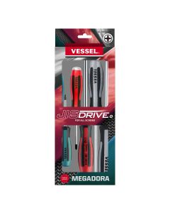 VES9806JSPB image(0) - Vessel Tools MEGADORA JIS Screwdriver 6PCS. Set