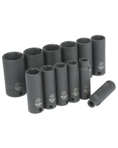 TITAN 12-PC 3/8" DR SAE DEEP IMPACT