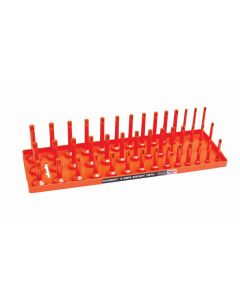 HNE12053 image(0) - Hansen Global 1/2" SAE 3-Row Socket Tray - Orange