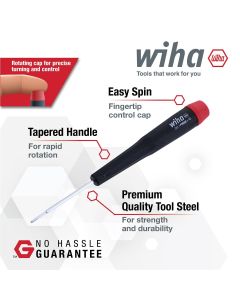 WIH26199 image(1) - WIHA Tools 8 Piece Precision Slotted and Phillips Screwdriver Set