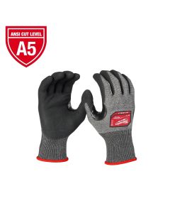 MLW48-73-7153 image(0) - Milwaukee Tool Cut Level 5 High-Dexterity Coated Nitrile Dipped Gloves - XL