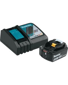MAKBL1850BDC2X1 image(0) - Makita 18V LXT 5.0Ah Lithium-Ion Battery and Rapid Charger Starter Pack