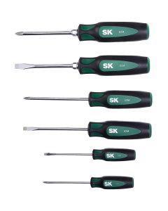 SKT86330 image(0) - S K Hand Tools 6 Pc. Cushion Grip Screwdriver Set