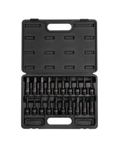 SUN2637 image(0) - SUNEX 20PC 1/2" DR IMPACT HEX DRIVER MASTER SET