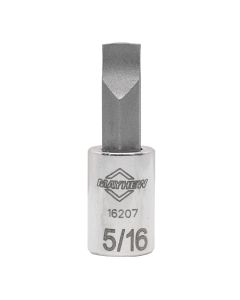 MAY16207 image(0) - Mayhew Mayhew 5/16-Inch Slotted Short Insert Socket Bit, 1/4-Inch Drive