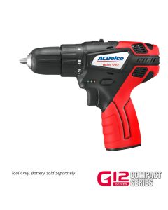 ACDARD12119T image(1) - ACDelco ACDelco ARD12119T G12 Series 12V Cordless Li-ion 3/8"? 265 In-lbs. Compact Drill Driver - Bare Tool Only