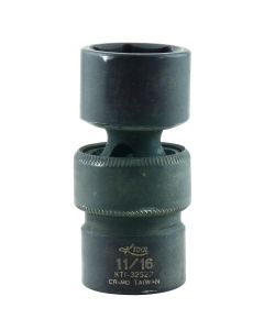 KTI32522 image(1) - K Tool International SOC 11/16 3/8D IMP UNIV 6PT SHORT