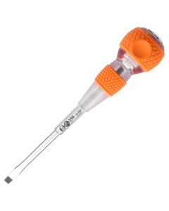 VES250S6100 image(0) - Vessel Tools No.250 Ball Grip Tang-Thru Screwdriver w/Ceramic Ball 6x100