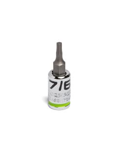 GETGEASSH764RPT image(0) - Grip Edge Tools 7/64" 1/4" Dr Short RPT Hex Bit Socket