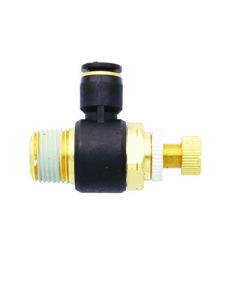 Milton Industries Flow Contr Out, Tube 1/4" OD, 3/8" NPT