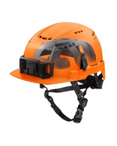 MLW48-73-1376 image(1) - Milwaukee Tool BOLT Orange Front Brim Vented Safety Helmet with IMPACT ARMOR Liner (USA) - Type 2, Class C