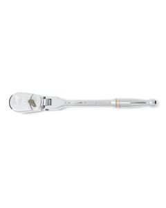 KDT81012T image(1) - GearWrench 1/4 Inch Drive 90-Tooth Flex Head Teardrop Ratchet 7 Inch