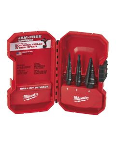 MLW48-89-9221 image(0) - Milwaukee Tool Step Drill Bit Set - 3PC