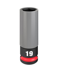 MLW49-66-7804 image(3) - Milwaukee Tool SHOCKWAVE Impact Duty 1/2 Drive 19MM Metric Lug Nut Wheel Socket
