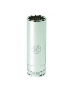 KDT80230 image(0) - GearWrench 1/4 Inch Drive 12 Point Deep Metric Socket 4mm