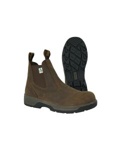 BTGBTCF12 image(0) - Blue Tongue Cigar Brown 6 in Safety Toe Slip On 12