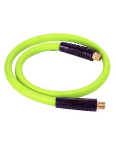 LEGHFZ1204YW3S image(0) - Legacy Manufacturing Flexzilla Whip Hose with Swivel, 1/2" x 4', 3/8" MNPT Swivel x 3/8" MNPT Fittings