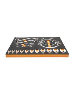 KDTGWMSSRWSAE image(0) - GearWrench 19 Piece Specialty Ratcheting SAE Wrench Set Inch Foam Storage Tray