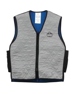 ERG12545 image(0) - Ergodyne 6665 XL Gray Evap Cooling Vest