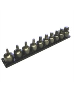 VIM Tools Impact Half Cut TORX Driver Set 10 Piece Power Or Hand Approved, 3/8 Square Drive