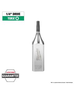 MLW45-34-1001 image(1) - Milwaukee Tool 1/4" Drive T10 TORX Bit Socket