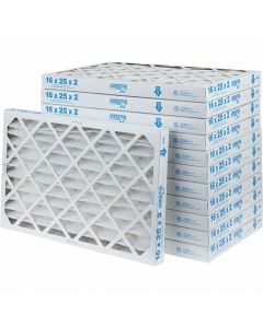 Msc Industrial Supply 16 x 25 x 2", MERV 8, 35&#37; Efficiency, Wire-Backed Pleated Air Filter - Case of 12