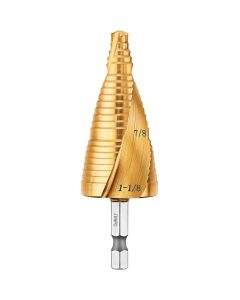 DWTDWA1789IR image(0) - DEWALT 7/8 in. - 1-1/8 in. IMPACT READY Titanium Nitride Coating Step Drill Bit Set
