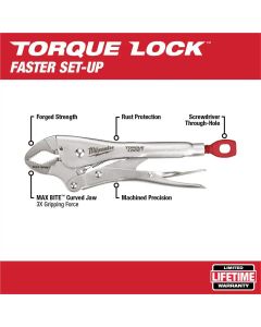 MLW48-22-3690 image(2) - Milwaukee Tool 10 Pc. Torque Lock Locking Pliers Kit