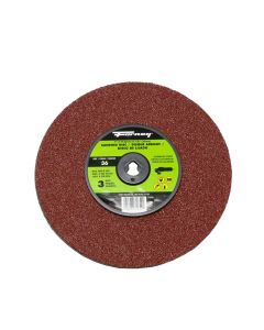 Forney Industries Resin Fibre Sanding Disc, Aluminum Oxide, 7 in x 7/8 in Arbor, 36 Grit