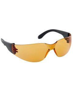 SAS5342 image(1) - SAS Safety NSX Black Temple High-Impact Poly Orange Lens Safe Glasses