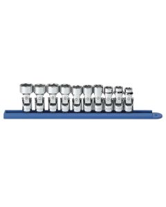 KDT80565 image(0) - GearWrench 10 Piece 3/8 Inch Drive 6 Point Flex Metric Socket Set