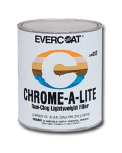 Fibre glass Evercoat CHROME-A-LITE 100838 Professional Lightweight Body Filler, 3 L Can, Yellow, Liquid