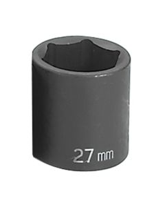 GRE2027M image(0) - Grey Pneumatic 1/2" Drive x 27mm Standard Socket