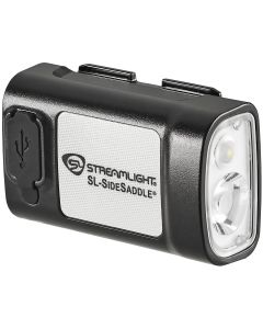 STL61621 image(0) - Streamlight SL-SideSaddle USB Hard Hat and Helmet Light - Includes Hard Hat and Helmet mount kit (baseplate, slot strap, universal Y-strap), USB-C cord and hat light mount - Black