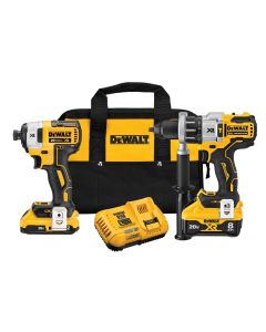 DWTDCK299D1W1 image(0) - DeWalt 20V MAX XR Hammer Drill with POWER DETECT Tool Technology and Impact Driver Combo Kit