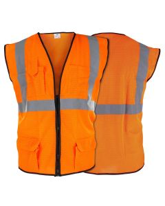 SAS692-2210 image(0) - SAS Safety Class-2 Orange Surveyor's Vest, XL