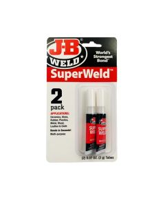 JBW33102 image(0) - J B Weld J-B Weld 33102 SuperWeld Glue - Clear Super Glue Tubes - 2 oz. - 2 Pack