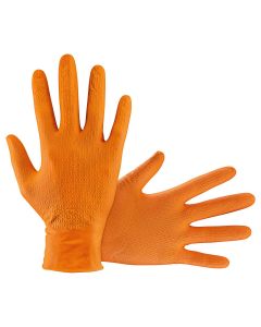 SAS66472 image(1) - SAS Safety GLOVES NITRILE 7 MIL POWDER FREE MEDIUM ORNG