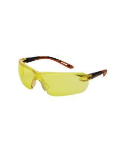 Sellstrom Safety Glasses - XM310 Series - Amber Lens - Black/Orange Frame - Hard Coated