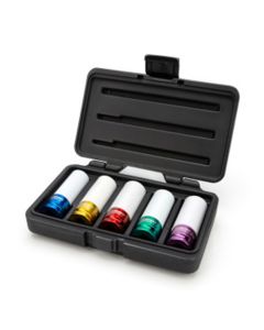 JSP95615 image(0) - J S Products (steelman) 1/2-Inch Drive Sleeved Impact Socket Set, 5-Piece