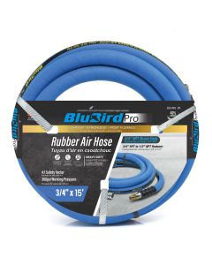 BLBBBPRO3415 image(0) - BluBird 3/4" X 15 Rubber Air Hose