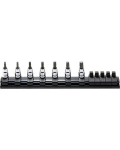 KKNRS2025Z-7-L50 image(0) - Ko-ken USA RS2025Z/7-L50 1/4 Sq. Dr. 7 Piece Z-Series TORX&Acirc;&reg; Bit Socket Set T10-T40  Length 50mm