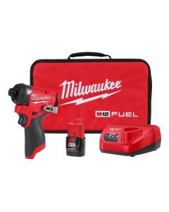 MLW3453-21 image(0) - Milwaukee Tool M12 FUEL 1/4 Hex Impact Driver Kit